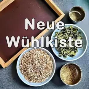 Neue Wühlkiste für die Wellis